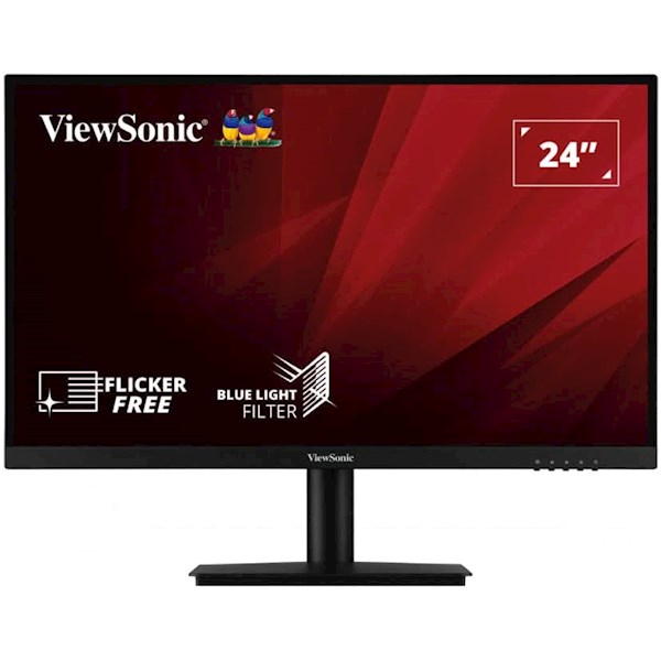 მონიტორი Viewsonic VA2405-H, 23,6" Gaming Monitor, FHD, LED, VA, HDMI, VGA, Black